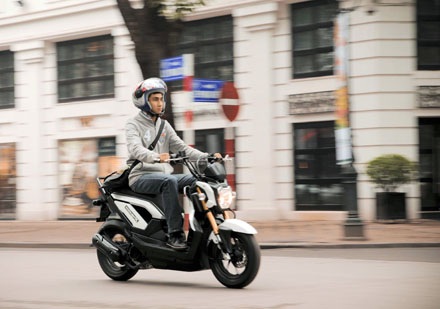 Xe độ Honda Zoomer Xe ga 50cc độ hầm hố ở Sài Gòn