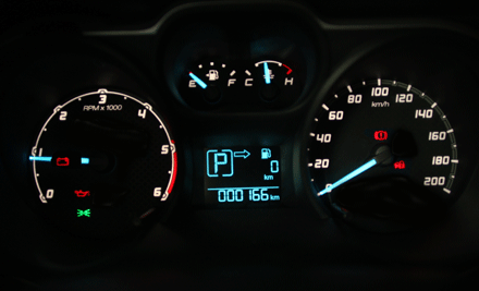 Bố trí bảng đồng hồ với các thông tin dành cho bộ hộp số tự động