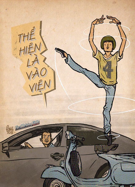 “Ra đường ngắm gái - mất lái như chơi” - 5 Việt Hưng