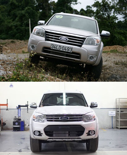 Ford Everest 2013 - Thay đổi nhẹ - 5 Sự khác biệt giữa phiên bản hiện tại (trên) với phiên bản mới (dưới)