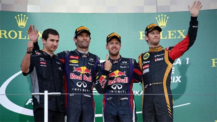 Vettel đăng quang mùa giải 2013: Vấn đề còn lại chỉ là thời gian.
