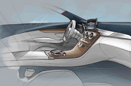 Rò rỉ ảnh nội thất của Mercedes-Benz C-Class - 2 Rò rỉ nội thất của Mercedes-Benz C-Class.
