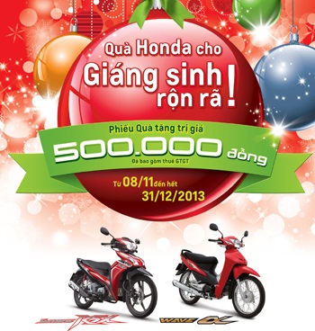 Giáng sinh rộn rã cho Wave Alpha và Wave RSX