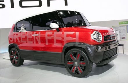 Suzuki tiếp tục đặt niềm tin vào xe cỡ nhỏ - 5 Mẫu Hustler này là sự kết hợp giữa một mẫu xe du
lịch wagon cỡ nhỏ và một mẫu xe thể thao đa dụng.
