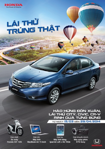 Lái thử - Trúng thật với Honda Việt Nam - 1 Lái thử - Trúng thật với Honda Việt Nam