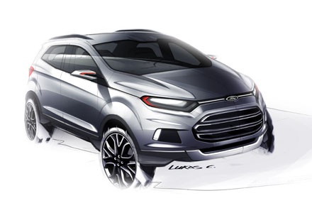 Ford EcoSport chính thức có mặt tại Đông Nam Á - 1 Phác thảo của EcoSport