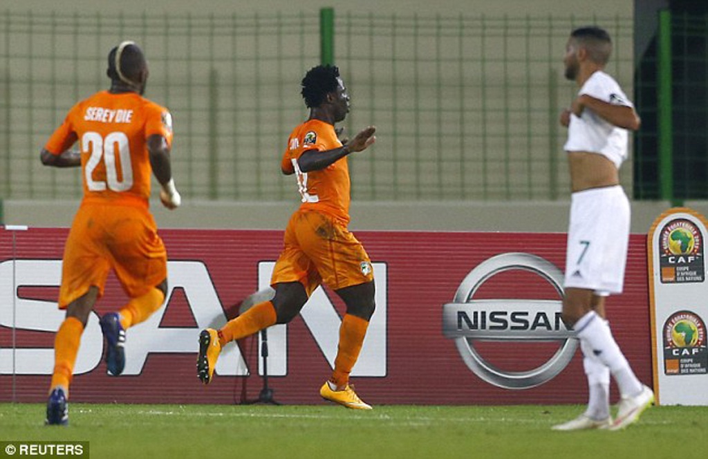 Phong độ chói
sáng của Bony giúp Bờ Biển Ngà lọt vào bán kết