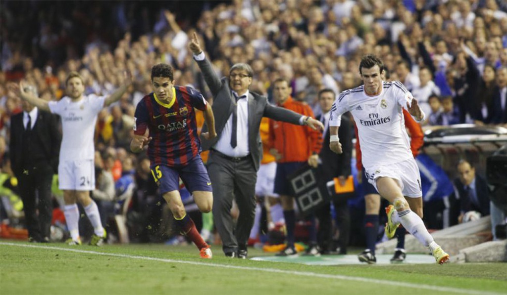 Gareth Bale
là cầu thủ chạy nhanh nhất thế giới