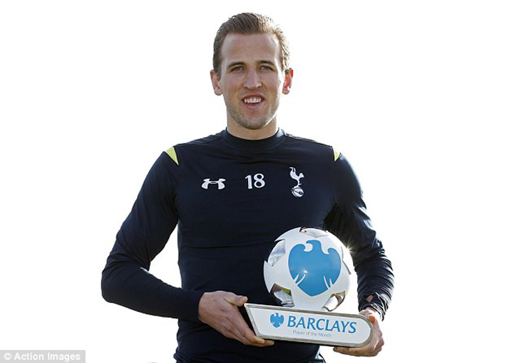 Harry Kane tái lập thành tích của C.Ronaldo - 1 Harry Kane
xuất sắc nhất Premier League hai tháng liên tiếp