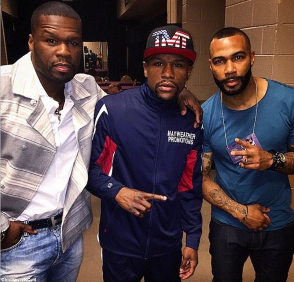 Mayweather và Pacquiao “căng thẳng” trước đại chiến - 8 Rapper 50 cent và diễn viên Omari Hardwick ủng hộ cho Mayweather