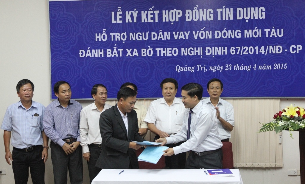 Ông Dũng là ngư dân đầu tiên tại Quảng Trị được tiếp cận nguồn vốn vay để đóng tàu vỏ thép