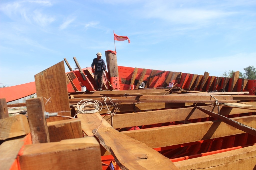 Con tàu của ông Qúy dự kiến khoảng 1 tháng nữa sẽ hoàn thành