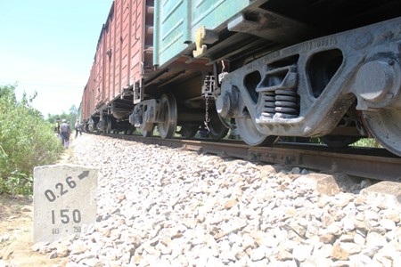 Đoàn tàu được di chuyển về Đông Hà để tiếp tục kiểm tra, khắc phục