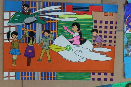 Gần 400.000 tranh dự thi “chiếc ô tô mơ ước” - 1 Một bức tranh dự thi
