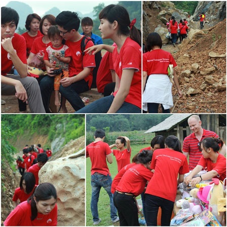 Nhật ký tình nguyện của sinh viên BUV - 2 Chặng đường giảng viên và sinh viên BUV đã đi qua để đến được Lũng Luông - Lũng Cà - Thái Nguyên.