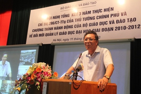 Bộ trưởng Bộ GD-ĐT Phạm Vũ Luận: Bộ đang thay đổi tư duy quản lý.