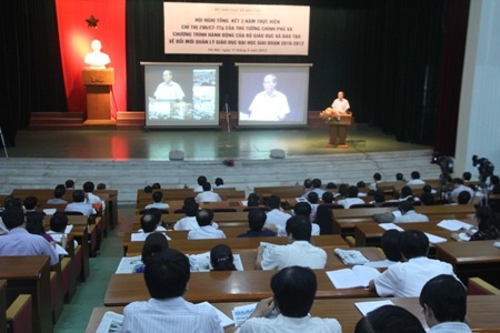 Hội nghị được họp trực tuyến tại 6 điểm cầu truyền hình trong cả nước.