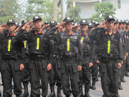 Học viện Cảnh sát nhân dân mít tinh kỷ niệm 45 năm thành lập - 3 Học viên Học viện Cảnh sát nhân dân trong Lễ mít tinh