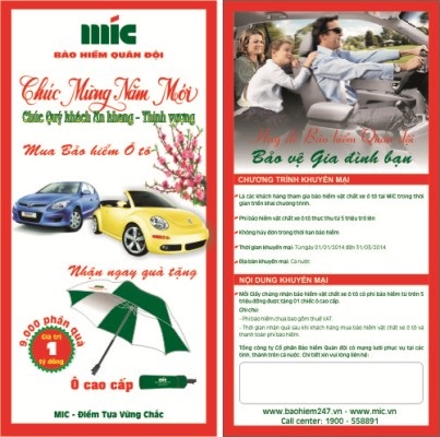 Hàng ngàn quà tặng khi mua bảo hiểm ô tô tại MIC - 1 Hàng ngàn quà tặng khi mua bảo hiểm ô tô tại MIC