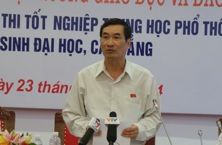 Đại biểu Quốc hội chỉ ra điểm yếu của kì thi quốc gia THPT 2015 - 1 GS Đào Trọng Thi