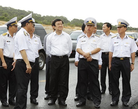 Chủ tịch nước thăm Dự án sân golf thuộc Dự án Tân Cảng - Petro Cam Ranh.