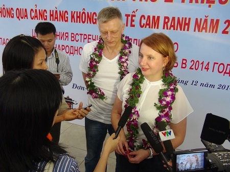 Cảng hàng không Quốc tế Cam Ranh đón vị khách thứ 2 triệu