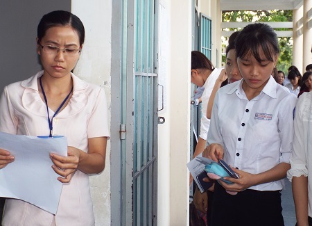 Giám thị tại điểm thi trường