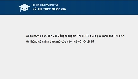 Kì thi THPT quốc gia: Lo lắng với phần mềm tuyển sinh - 1 Giao diện phần mềm online để thí sinh điều chỉnh sai sót hồ sơ sẽ