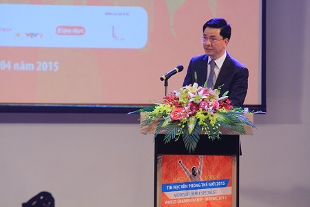 Hà Nội dẫn đầu số lượng thí sinh tham gia cuộc thi MOSWC - 2 Ông Đoàn Hồng Nam - Trưởng Ban tổ chức MOSWC 2015.