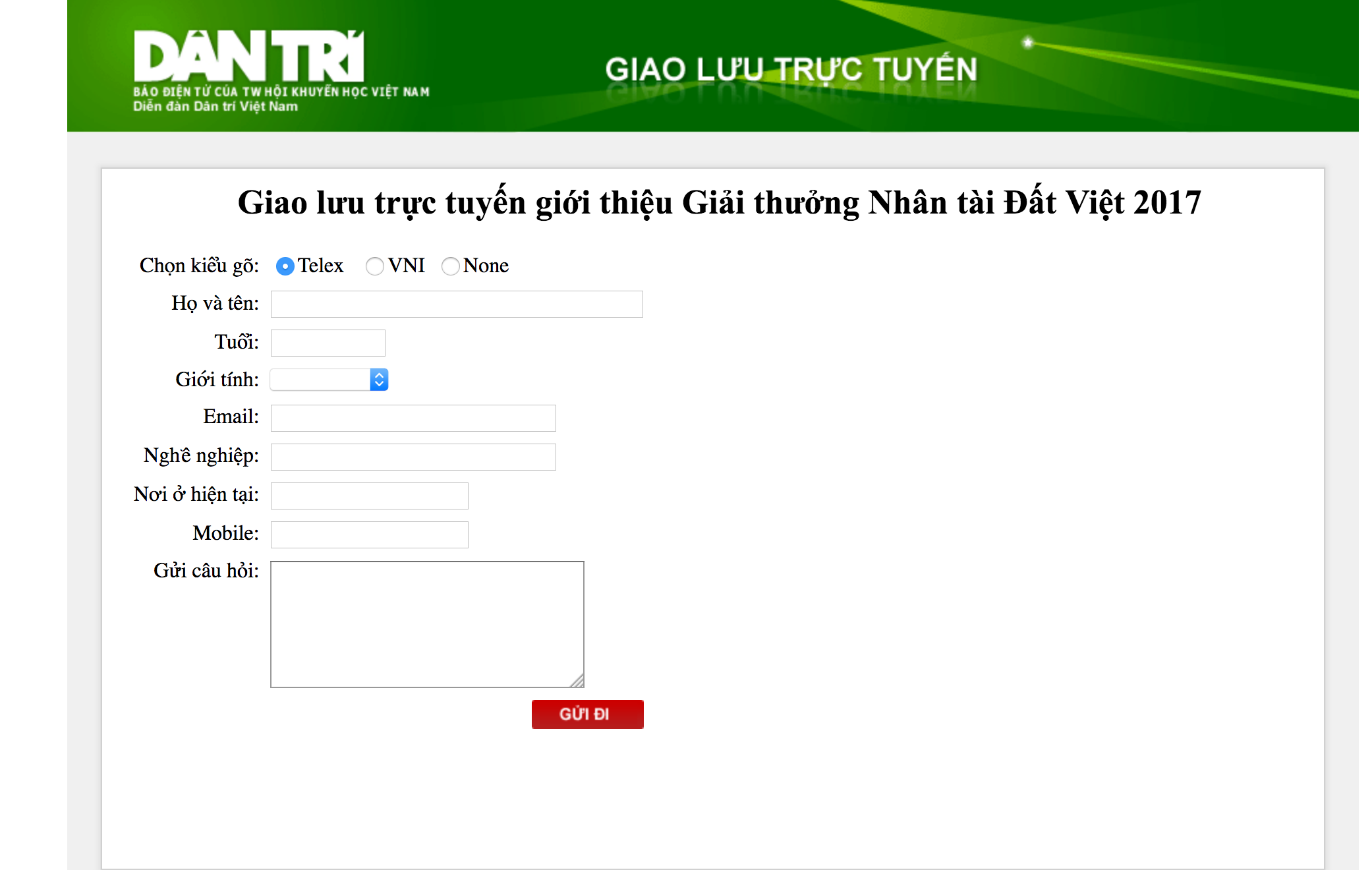 Sáng mai 26/7 diễn ra Giao lưu trực tuyến Giải thưởng Nhân tài Đất Việt 2017 - 2