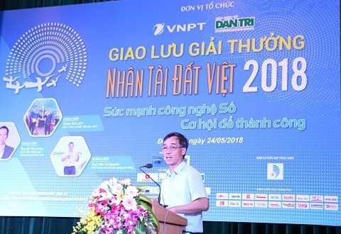 Ông Đỗ Vũ Anh - Thành viên Hội đồng Thành viên Tập đoàn VNPT phát biểu tại buổi giao lưu.