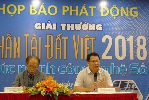 Ngày 23/4, lễ họp báo công bố phát động Giải thưởng Nhân tài Đất Việt 2018 đã diễn ra tại Hà Nội