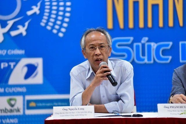 Ông Nguyễn Long - Tổng Thư ký Hội Tin học Việt Nam, Chủ tịch hội đồng khẳng định không phải ai cứ đạt giải thì mới gặt hái được thành công