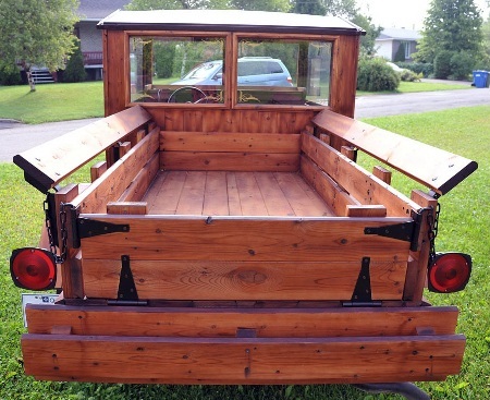 Độc đáo ô tô gỗ tự chế - 10