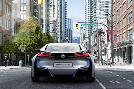 BMW giới thiệu xe hybrid thể thao i8 Concept - 4 BMW giới thiệu xe hybrid thể thao i8 Concept - 4