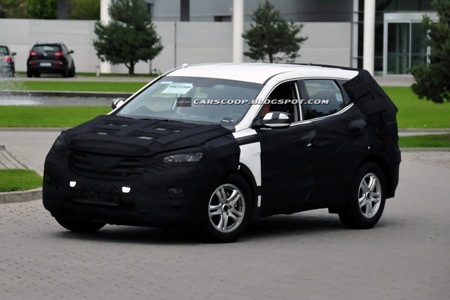 Diện kiến Hyundai Santa Fe thế hệ mới trên đường thử - 4 Diện kiến Hyundai Santa Fe thế hệ mới trên đường thử - 4