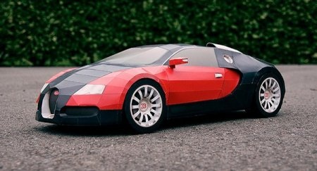Làm xe Bugatti Veyron từ 44 tờ giấy A4 - 1 Làm xe Bugatti Veyron từ 44 tờ giấy A4