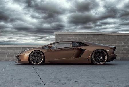 Đẹp ngỡ ngàng Lamborghini Aventador độ màu sôcôla - 4 Đẹp ngỡ ngàng Lamborghini Aventador độ màu sôcôla