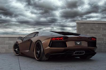 Đẹp ngỡ ngàng Lamborghini Aventador độ màu sôcôla - 5 Đẹp ngỡ ngàng Lamborghini Aventador độ màu sôcôla