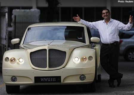 Nhà sáng lập kiêm giám đốc hãng Bufori, ông Gerry Khouri bên một chiếc Bufori Geneva tại nhà máy ở