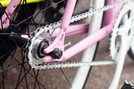 Thú chơi xe đạp fixie - 4 Rãnh lắp bánh vào khung đặt ở phía sau như xe máy