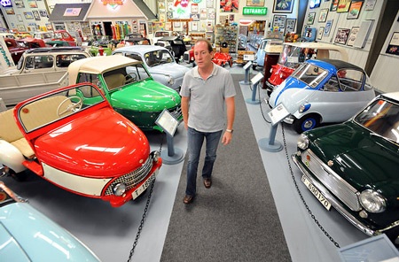 Chiếc Peel P50 trong bộ sưu tập của ông Weiner. Đây chính là