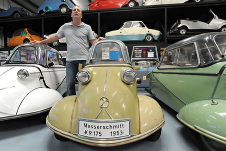 Chiếc Peel P50 trong bộ sưu tập của ông Weiner. Đây chính là