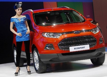 Người đẹp và xe tại Triển lãm ôtô Bangkok 2013 - 10 Xe Ford Ecosport ra mắt thị trường Đông Nam Á (Ảnh: Reuters)