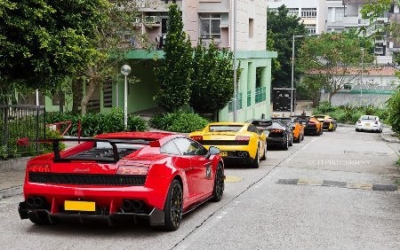 Đại hội siêu xe Lamborghini ở Hồng Kông - 13 Gallardo Super Trofeo màu đỏ