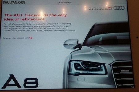 Một số hình ảnh xe Audi A3 mới tại Malaysia: