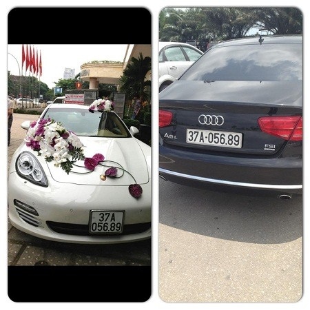 Hai xe cùng chung biển
số 37A-056.89