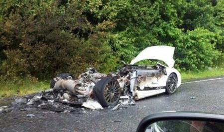 Lamborghini Gallardo Superleggera cháy rụi