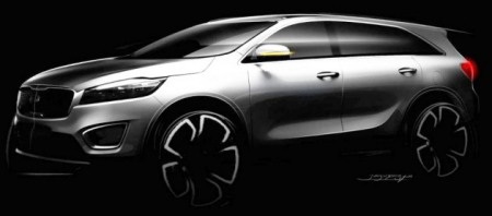 Kia phác họa Sorento thế hệ mới