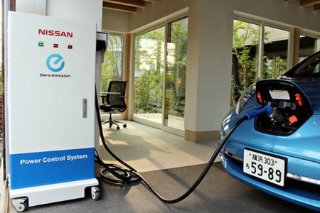 Hồi năm 2010, Nissan đã ɣho ra mắt mẫu xe
chạy điện Leaf